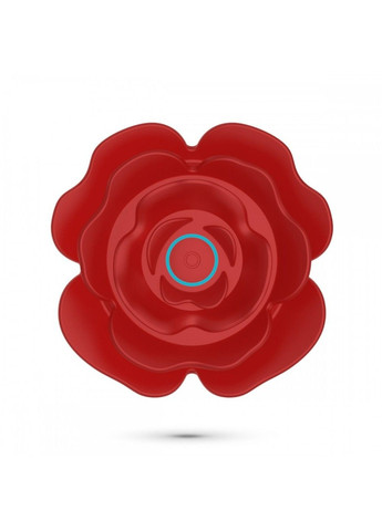 Анальная пробка роза с вибрацией и фрикциями Romeo, с пультом, силиконовая, красная Crushious (292012196)