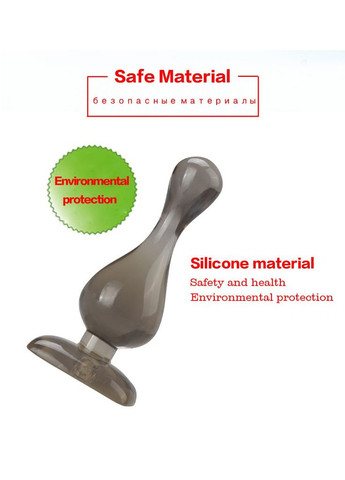 Анальная пробка 3.5 см Comfort силиконовая для новичков мягкая Leten (303880931)