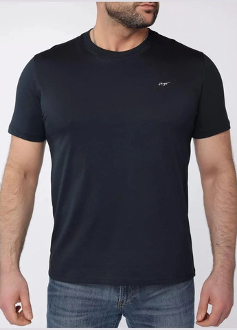 Черная футболка мужская Hugo Boss Relaxed-Fit Handwritten Logo