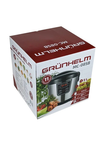 Мультиварка MC-08SB 900 Вт срібляста Grunhelm (364109570)