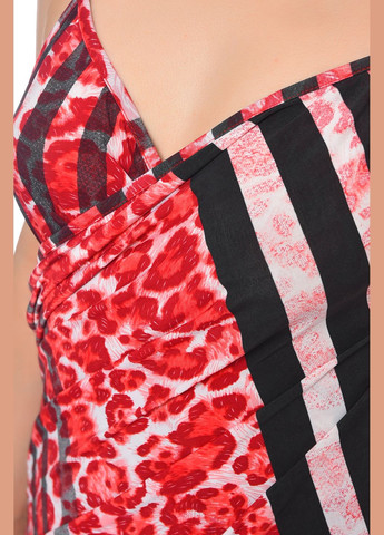 Красный летний парео женское для пляжа красного цвета раздельный Let's Shop