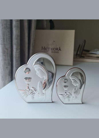 Срібна ікона Перше Причастя 8,5х10,7см для дівчинки Prince Silvero (266266014)