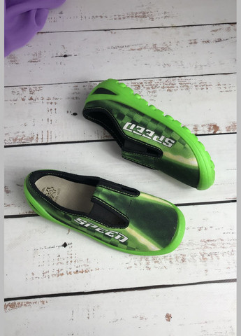 Зелені капці кеди дитячі для хлопчика зелений (903) 3F