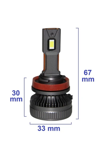 Комплект світлодіодних ламп DualVision H8/H9/H11/H16 (PGJ19) 65W Canbus 6000K 12V QLine (394196149)