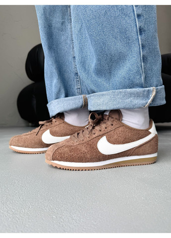 КРОССОВКИ ЖЕНСКИЕ NIKE CORTEZ LIGHT BROWN НАЙК КОРТЕЗ No Brand комбинированные демисезоны (367172283)