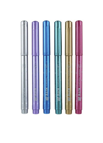 Фломастеры-кисти металлизированные Creative цвет разноцветный CB-00281413 Kite (343413474)