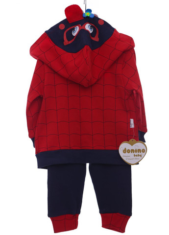 Червоний демісезонний костюм трійка для хлопчика трикотажний 68 см (36821) BABYKROHA