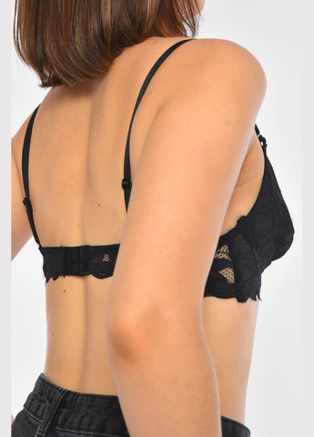 Чёрный бюстгальтер женский черного цвета чашка с Let's Shop хлопок