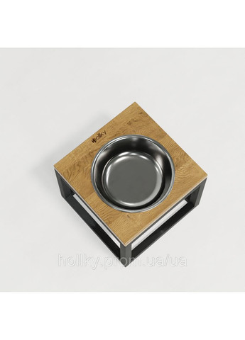 Миска на подставке для больших собак Base Solo XL (1×1,8 л) Solo XL-262620-GRNT Hollky (365652783)