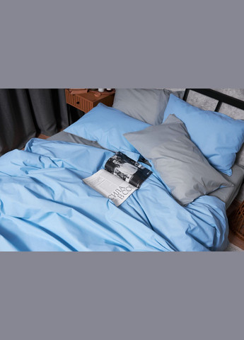 Комплект постільної білизни Бязь Gold Люкс сімейний 160х220х2 наволочки 2х70х70 (MS-820003112) Moon&Star Nordic Gray (288043728)