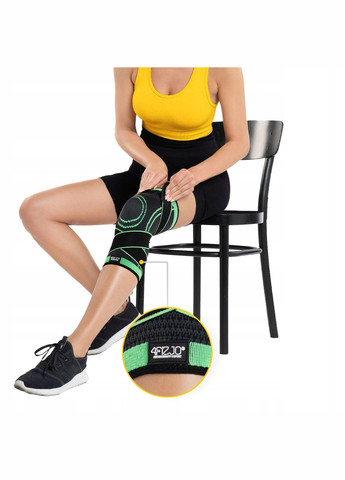 Фиксатор (бандаж) для колена 1 шт Size M (P-5907739317780) 4FIZJO (301671749)