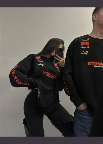 Чёрный турецкий лонгслив в размере 42-46 для особых образов No Brand (328004191)