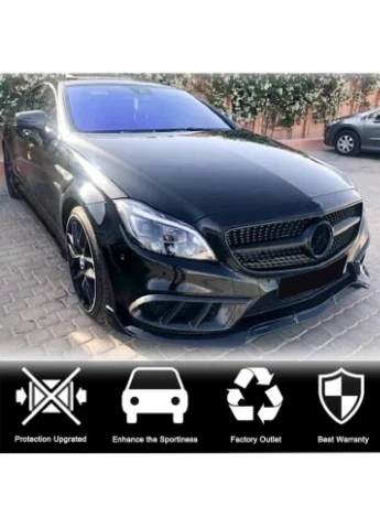Накладки на передній бампер (для Line SD 2015-2018, Карбон) для Mercedes CLS C218 рр AMG (390777739)