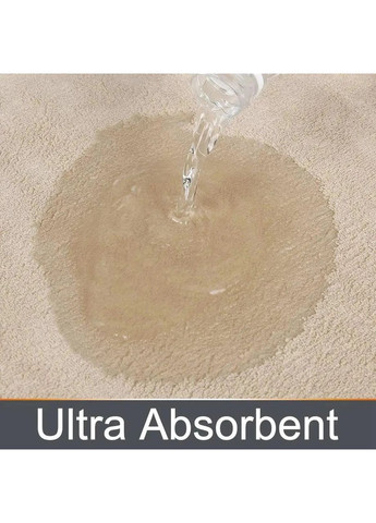 Набір із 2-х килимків для ванної «VELVET» з Ефектом пам'яті 50х80 і U-подібний 50х50 см Бежевий (7802820) No Brand (372004999)