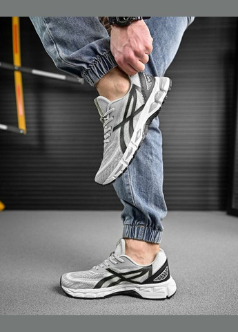 Чорно-білі Літні чоловічі кросівки gel white/black No Brand