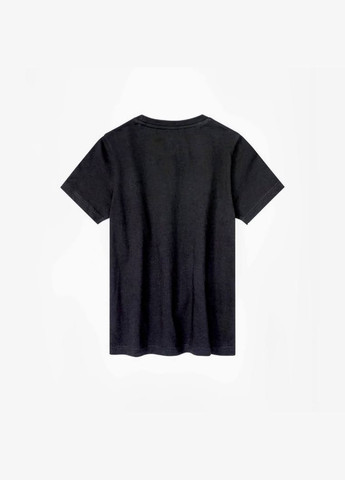 Черная летняя футболка хлопчатобумажная 122-128 см черный Pepperts