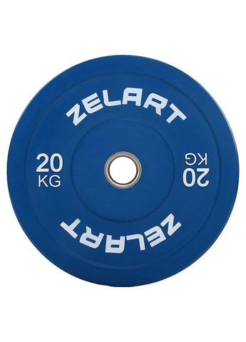 Блины диски бамперные для кроссфита резиновые TA-7797 20 кг Zelart (286043459)