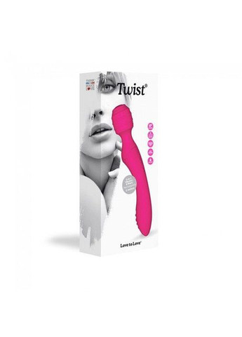 Вибромассажер 2в1 TWIST, Розовый Love To Love (372737028)