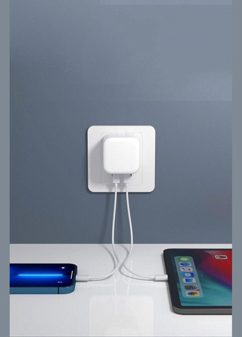 Сетевое зарядное устройство для Apple 35W Dual USB-C Port Power Adapter с быстрой зарядкой VHG (334305091)
