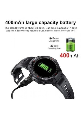 Чоловічий розумний смарт-годинник Smart Extreme Ultra Black K22 Lemfo (356112210)