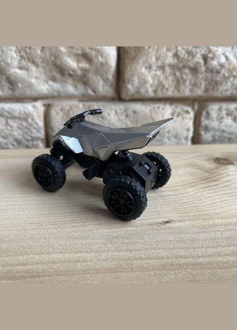Машина металлическая Tesla Cybertruck 1:32 17см + квадроцикл 5 см Бирюза No Brand (371805071)