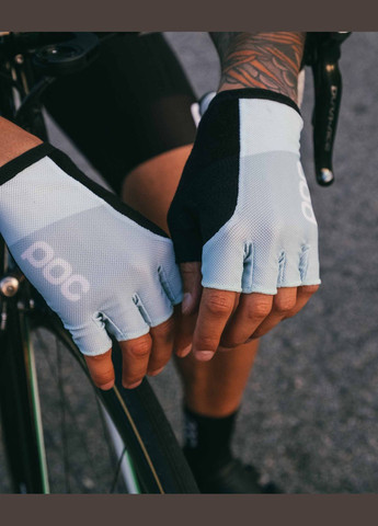 Перчатки велосипедные Essential Road Mesh Short Glove Чорний-Блакитний POC (279849168)