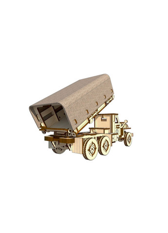 Деревянный конструктор "Военный грузовик STUDEBAKER", 176 деталей 5х25х15 см Pazly (289464398)