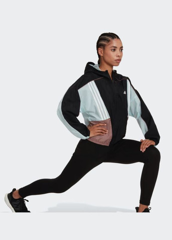 Жіноча спортивна вітрівка hyperglam hooded track top adidas (291449929}