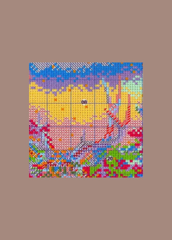 Набір для вишивання за нанесеною на канву схемою "Winter deer". AIDA 14CT printed, 53*38 см Joy Sunday (313613316)