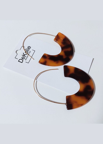 Сережки протяжки з акрилу MK0818 леопардові DeKolie (322318980)