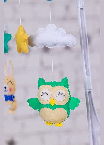 Дитячий музичний мобіль на ліжечко для немовлят WooolyWool «Єдиноріг» з 35 мелодіями (М016) No Brand (342757970)