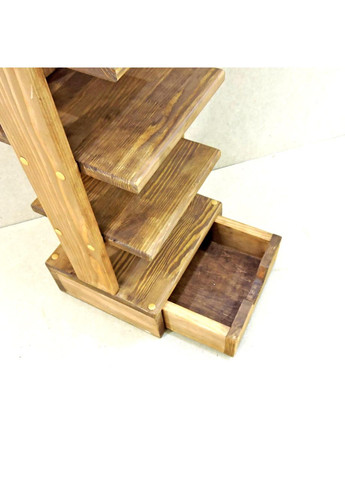 Полиця для взуття з дерева Бувре 8 капучино (ПДО-801909) No Brand (327868262)