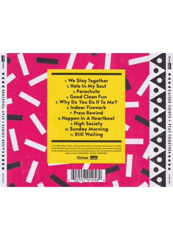 Музыкальный CD-диск Kaiser Chiefs – Stay Together CD (Фирменный) Fiction Records (372513475)