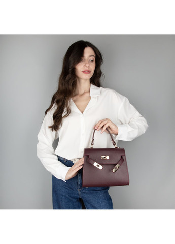 Сумка женская кожаная 02733 бордовая Virginia Conti (358883494)