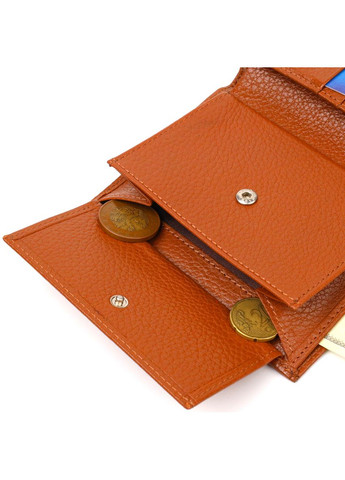 Стильний чоловічий гаманець вертикального формату з натуральної шкіри 21754 Рудий Canpellini (338421660)