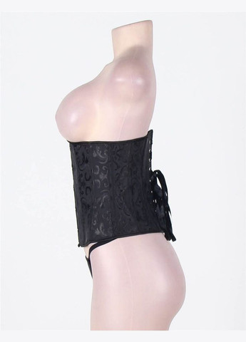 Комбінований демісезонний корсет під груди star night, з гачками та шнурівкою, чорний, xs No Brand