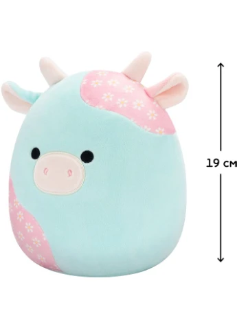 М'яка іграшка М'ята пастельна корівка 19 см (SQER01209) Squishmallows (323114297)