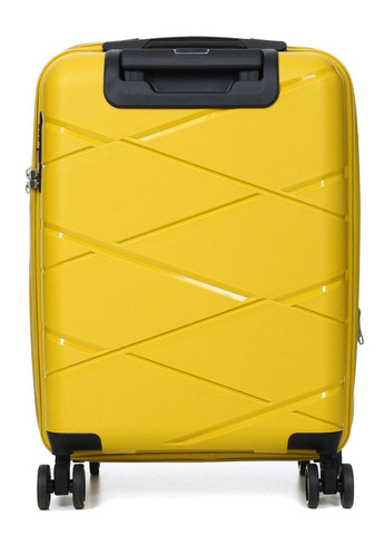 Чемодан малый S полипропилен жёлтый 55х38х24+5см/49л/3кг/ 289 WORLDLINE (324802225)