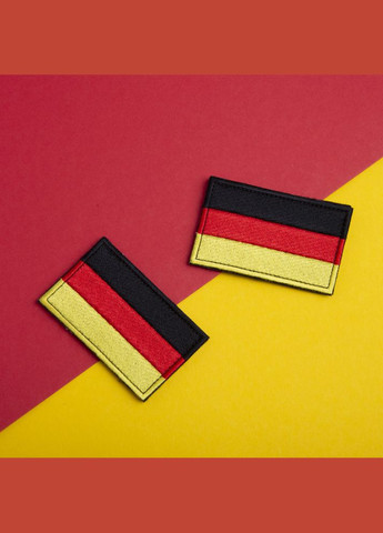 Набір шевронів 2 шт на липучці Прапор Німеччини 5х8 см ФРН вишитий патч нашивка шеврон Німеччина IDEIA (275870211)