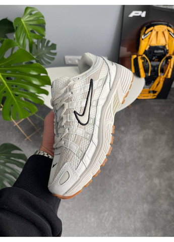 Белые демисезонные кроссовки мужские и женские nike p-6000 white black | найк п-6000 белые No Brand