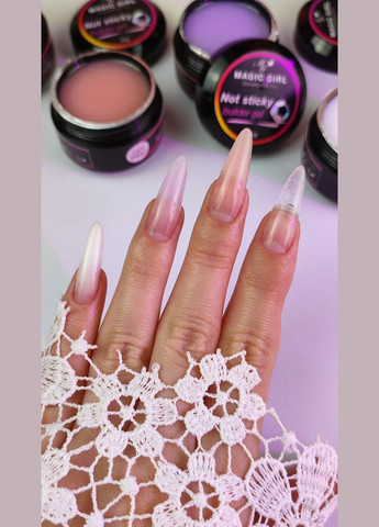 Гель для нарощування нігтів, не липне до рук, Builder Gel No Sticky, Lilac (бузковий), 15мл Magic Girl (303635193)