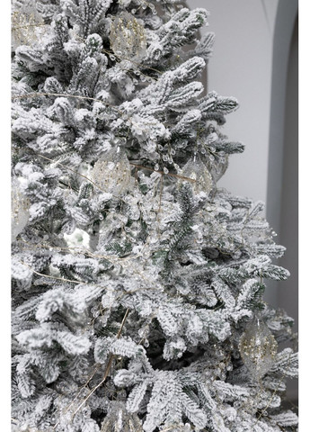 Елка искусственная литая МЕРИЛЕНД Заснеженная 1.52 м с металлической подставкой на 30% пышнее, модель 2025 года Yalunka Tobi Меріленд (355803990)