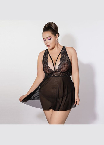 Чорна сукня p61151 black plus size - cherrylove JSY