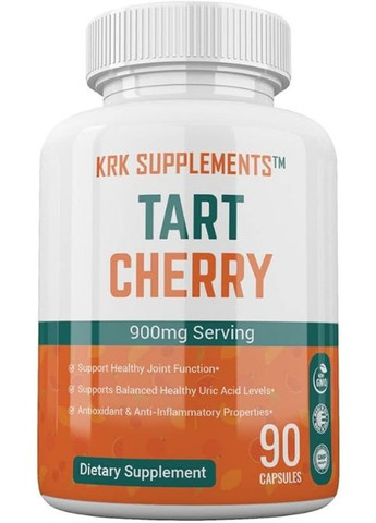 Tart Cherry Extract 900 mg 90 Caps KRK Supplements (284120255)