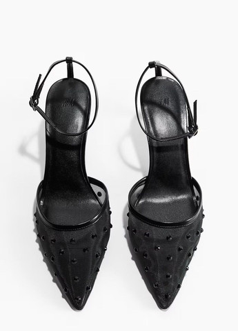 H&M Туфлі чорний з текстиль, швеція — літо (313175744)