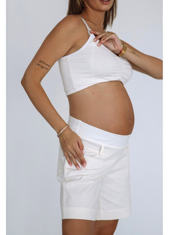 Топ для беременных и кормящих с клипсами на бретелях молочный Dianora (361268952)