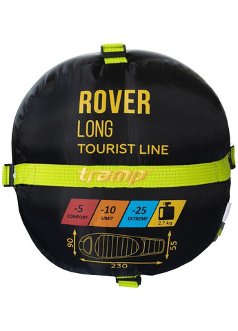 Спальний мішок Rover Long кокон лівий olive/grey 230/90-55 UTRS-050L (UTRS-050L-L) Tramp (316534961)