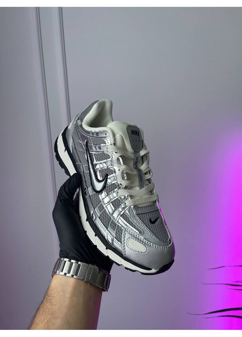 Кросівки жіночі і чоловічі Nike P6000 White Silver Black | Найк Р6000 срібні No Brand срібні демісезони (356764846)