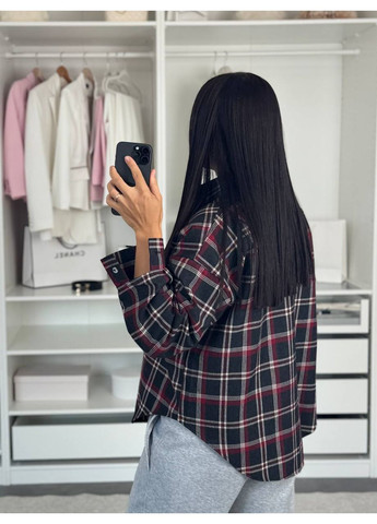 Жіноча сорочка в клітинку з м’якої фланелі Україна (355803537)