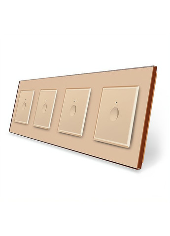 Сенсорный проходной/перекрестный выключатель Sense 4 сенсора (1-1-1-1) стекло (VL-C7FC1S/FC1S/FC1S/FC1S-8AP) Livolo (370970065)